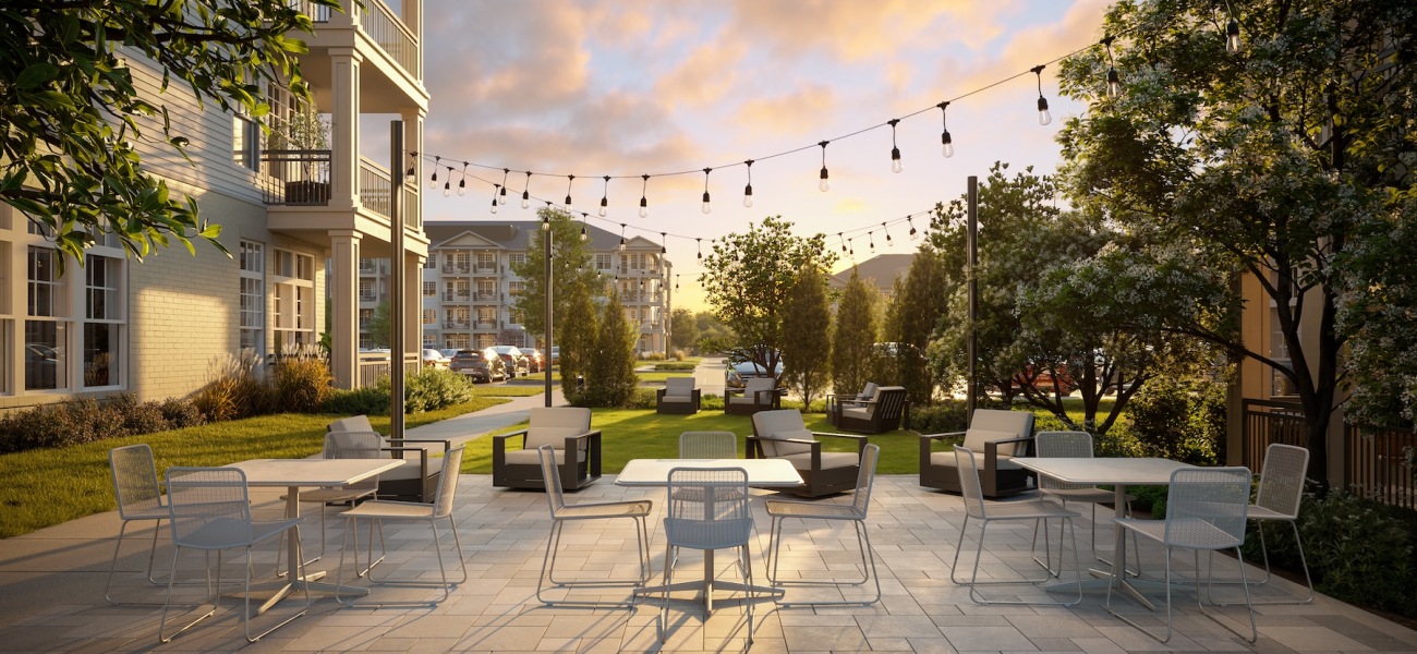 Dog Park spacious outdoor courtyard and dog park area