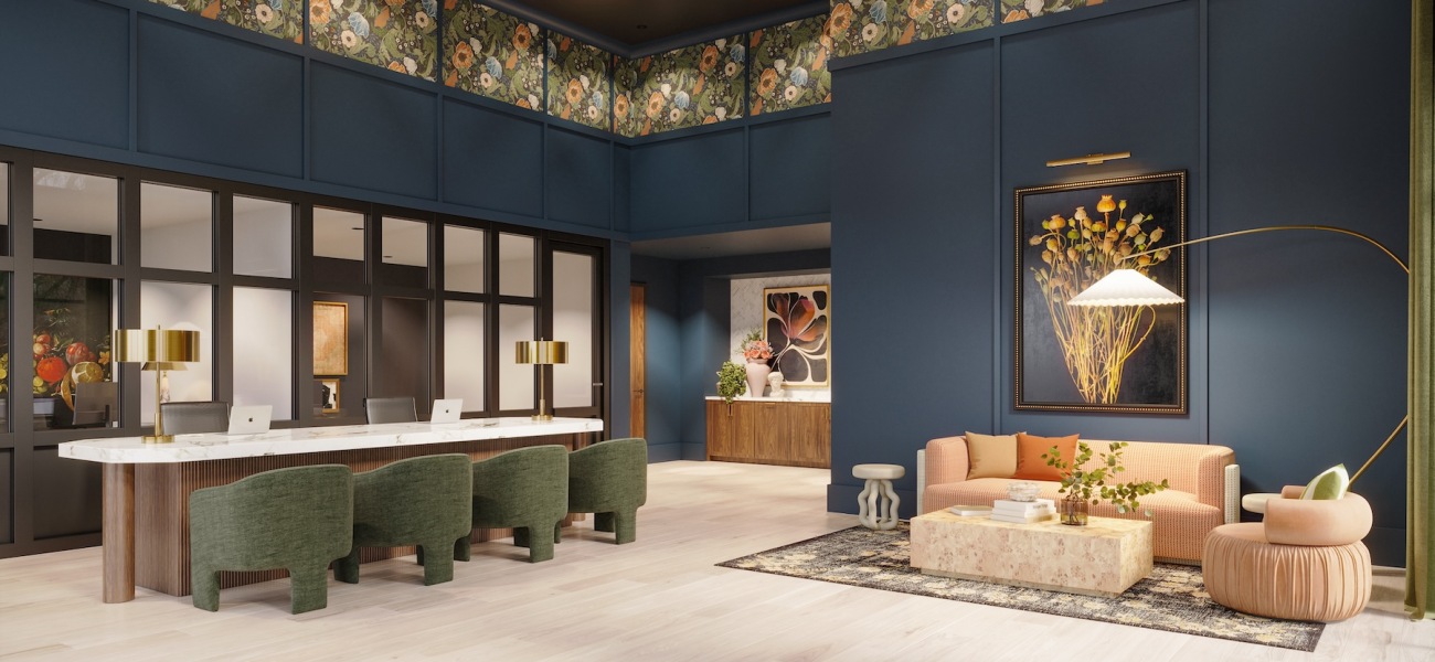 Leasing Center leasing center with modern decor